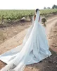 Schicke Boho-Landhochzeitskleider mit Juwelenausschnitt, 3/4-Langarm, rückenfreies Brautkleid mit verdeckten Knöpfen, glamouröses Ballkleid, langes Brautkleid