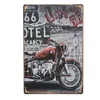 Vintage étain signes rétro moto métal signe Antique Imitation fer plaque peinture décor pour Bar café salon décor à la maison