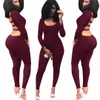 Kvinnors 2018 Hot Fashion Summer V-Neck High Waist Cape Backless Full Length Ladies Casual Jumpsuit