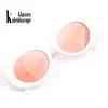 Caleidoscópio Óculos Mulheres Clout Óculos de Óculos Kurt Cobain Vidros Vintage Oval óculos de sol transparentes lentes rosa lentes óculos