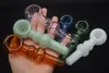 Nouveau design Cuillère en verre Pipes pour fumer la pipe à main Pipe Pipes à eau en verre Bubblers brûleur à huile d'herbes sèches Résistance à haute température