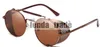 MOQ5pcs Vintage Retro Round Metal Sunglasses SteamPunk Style Side Mesh Brand Designer Glasses Oculos De Sol Shades UV Protection 1819994