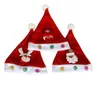 LED Christmas Hat Child Santa Red Accessories Decorations For Holiday Party New Year Supplies c089