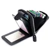 熱い販売4色11スロットファッション新しいIDの銀行カード財布羊の皮ヌーイン革PVC多機能名刺ホルダー
