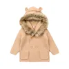 Maglioni alla moda invernali per cardigan per neonati Giacche a maglia per neonati con cappuccio in autunno Vestiti a maniche lunghe per bambini con orso di cartone animato