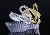 Più recenti stili europei acrilici Silver Swan Sweet Wedding Regalo per le cittadini da regalo ebraico scatole da regalo per matrimoni Holders5739404