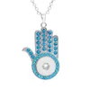 Bouton colliers pendentifs pour sublimation femmes colliers de paume pendentif bijoux transfert de chaleur impression consommable vierge ZA0119