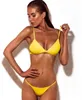 Sexy Bikini voor Dames 9color Dames Zwemkleding Split Pure Kleur Rood Tweedelig Badpak Groothandel Exfj