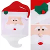 Jul matsal matbordsstol Back Cover Decor Sweet New Xmas Santa Claus stol täcker dekorationer för hem