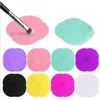 wholesale Pinceau de maquillage en silicone Brosse cosmétique Nettoyant Nettoyage Épurateur Conseil Tapis outils de lavage Pad Outil À Main