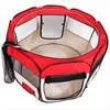 2018 Partihandel 57 tum bärbar vikbar 600d Oxford Cloth Mesh Pet PlayPen Staket med åtta paneler 59cm 94cm hund resa utomhus