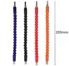 Free Shipping 1/4" 6.35mm Flexible Drill Shaft Hex Connect 295mm Extention Screwdriver Bits Holder Rod Power Tool Accessories