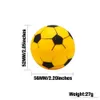 Palenie kreatywnego kształtu piłki nożnej okrągły zioła młynek 56 mm 2 warstwy plastikowe tytoń palenie młynek przyprawowy z ziołowy kruszarka ziołowa