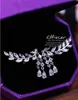 Het nytt mode ganska nytt Sweet Flash Diamond Popular Leaf Leaves Tassel Crystal Drops Earring Free Frakt HJ179