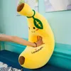 Dorimytrader Grand Doux Simulation Fruit Banane En Peluche Oreiller En Peluche Dessin Animé Jaune Banane Jouet Coussin Cadeau pour Enfants 80 cm 31 pouces DY61991