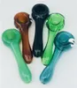 Tobacco Pipes Glass Smoking Hookah Spoon Pipe Mini Rigs Colorful Bubbler Small Handle Pipes