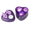 3Pcs/Box Heart-Shaped Rose Soap Flower Romantic Wedding Party Gift Hand Make Flower Petals Decor Valentine gift