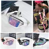 Vrouwen pvc laser hologram taille packs fanny pack rits reflecterende riem tas transparante holografische telefoon tas kinderen handtas ooa5211