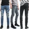 Fashion Men's Straight Denim Jeans Trousers Slim Casual Pant Skinny 2017 Fashion Man Jeans Denim Slim Pencil Jean