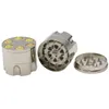 Bullet shape smoke grinder 3 layers of metal smoke grinder Zinc alloy smoke filter with Magnetic cap5097620