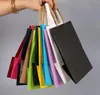 1000pcs Ny Kraft Paper Bag Christmas Festival Presentpaket Mode Presentpapper Bag Öppna Tope Shopping Bag 27 * 21 * 11cm Sn939