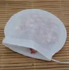 String Drawstring Round Empty Teabags Filter Paper Herb Loose Tea Bags Natural wood pulp paper Diameter 6c