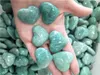 10 szt. Zielony Amazonite Kamienne serce kryształowe biżuteria sercowa tworzenie Amazonite Heart Wedding Return Dift Home Dec Crystal Healing2193