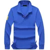 브랜드 의류 2017 뉴 남자 악어 자수 폴로 셔츠 Qulity Polos 남자면 긴 소매 셔츠 S-Ports 유니링 플러스 M-4XL 뜨거운 판매