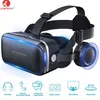 Neueste!! 3D VR Headset Virtual Reality Brille SHINECON Film VR Spiel Brille mit eingebauten Stereo Kopfhörer 4,7-6 Zoll