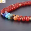 CSJA Indien Dream Catcher Bracelet Plusieurs Couches Wrap Gemmes Naturelles Pierre 108 Mala Perlé Bracelets 7 Chakras 2018 Yoga Prière Bijoux 249e