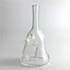 Thick glass bong with 14mm female 5.5 inch mini hand water pipes recycler bong clear pyrex glass