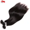 Hannah Hair Peruanisches reines glattes Echthaar, 3 Bündel, 8A reines, glattes peruanisches Echthaar, Webart, natürliche schwarze Farbe