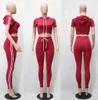 Damen-Trainingsanzug, modisches Crop-Top mit Kapuze und lange Hosen, 2-teiliges Set, weibliches Coon-Freizeithosen-Anzug-Set, Sommer-Outfits, 6 Farben