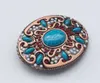 Cowgirl Indian ladies Turquoise Stone Belt Buckle Bronze Finish268d