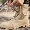 Size39-46 Men Military Army Camouflage Boots Lace Up Safety Shoes Black Desert Combat Tactical Ankle Boots Men