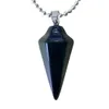 Fubaoying Charms Mixcolor Cone Stone Pendant Fashion Jewelry Reiki Healing Crystal Hexagonal Bullet Whole 5PCSLOT4667439