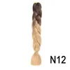 Braids Kanekalon Braiding Hair Crochet Synthetic Hair Ombre 24 Inch 100G Jumbo Braid Har Extensions6164654