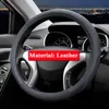 QCBXYYXH Car Styling For Hyundai IX25 IX35 IX45 Elantra 2016-2018 Steering Wheel Covers Leather steering-wheel Cover Interior accessory