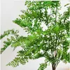 Bouquet of Fern tree 1pc artificial plants Fern leaf eternal plastic table plants for office hotel home Wedding Decoration