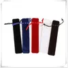 Gratis frakt av DHL Velvet Pen Pease Holder Single Pencil Bag Pen Case Rope Locking Gift Bag Lin4415