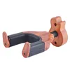 Wall Mount Auto Lock Guitar Hanger Mahogany wood Guitars Hook Holder For Acoustic Electric Classical Bass2771566