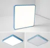 Plafoniere moderne a LED luminaria led Lampada da soffitto moderna colorata quadrata per soggiorno, camera dei bambini, corridoio, lampade per la casa