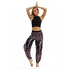 Yoga Pant Women Loose Plus fours Lantern Sport Yoga Pants Ethnic style Elastic Dancing Pant Fit High Waist Beach Trousers Drop Shipping