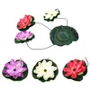 Eco-Friendly Led Lighting Practical Garden Pool Floating Lotus Solar Light Night Lamp For Pond Fountain Decoration Solar Lamps