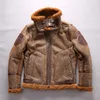 Летные куртки с лацканами Avirex Fly USA, летные куртки из овчины, летная одежда, двусторонние меховые куртки из овчины, натуральная кожа AVIREX