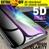 Top Quality Factory price Double Reinforcement 5D Full Cover Tempered Glass Screen Protector for iPhone X 8 7 6 6S Plus iPhoneX XS MAX XR