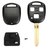 3 buttons Car Remote Key Shell for TOYOTA Land Cruiser Camry Corolla FJ Case Fob with Rubber Pad Free Shipping D20