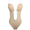 2018 Push-up Sexy Rückenfreier BH Unsichtbarer BH für Frauen Dekolleté-BHs Bralette Klarer Riemen Büstenhalter Bodysuit Bustier