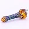 Фэнтезийная полоса стеклянная труба 5.2 "79g Курительные трубы Bubbler для сухих травку