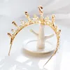 Cristalli scintillanti di lusso Corone nuziali Perle con strass Accessori per capelli Corona da sposa e diademi Disponibili subito270U